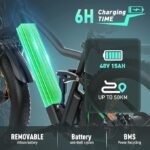 HITWAY 26" 4.0 Fat Tire Electric Bike - Image 5