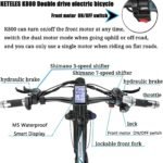 KETELES K800 2×1000W dual Motors Electric Bike-UK - Image 7