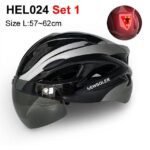NEWBOLER Cycling Helmet Man Women LED Light Helmet Road Mountain Bike Helmet Removable Lens Riding Bicycle Helmet With Goggles - Image 15
