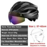 NEWBOLER Cycling Helmet Man Women LED Light Helmet Road Mountain Bike Helmet Removable Lens Riding Bicycle Helmet With Goggles - Image 22