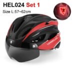 NEWBOLER Cycling Helmet Man Women LED Light Helmet Road Mountain Bike Helmet Removable Lens Riding Bicycle Helmet With Goggles - Image 29