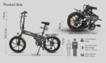 PVY Z20 Pro Electric Bike - Grey - Image 4
